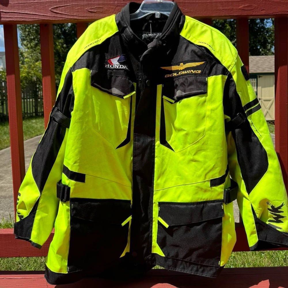 Honda Goldwing Neon Yellow and Black Jacket